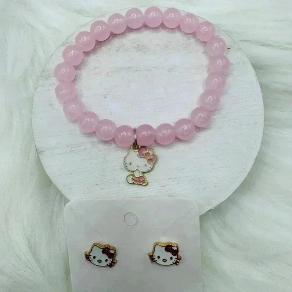 Hello Kitty Bracelet and Earring Bundle - Picture 2 of 4